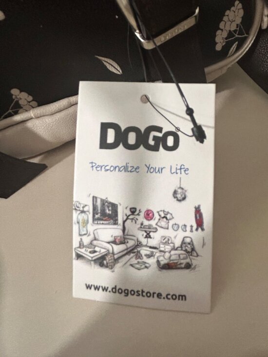 DOGO “Climb With Me” Raccoon Mini Backpack NWT Vegan Leather Black White Kawaii main image 8